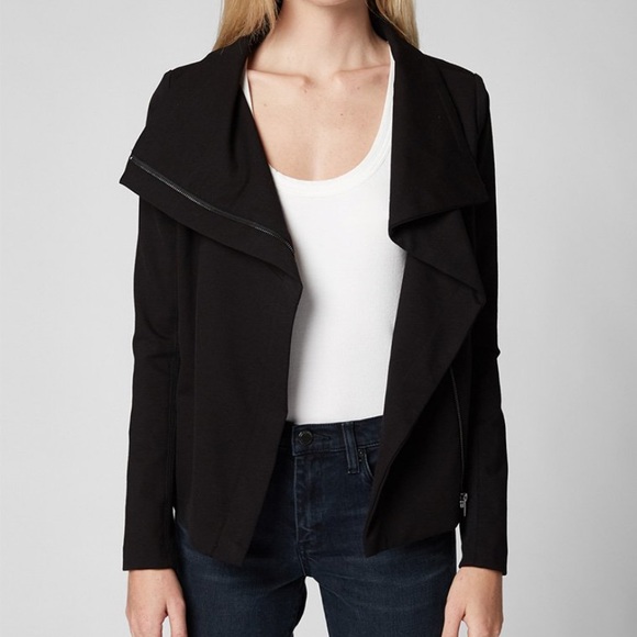 NWOT BlankNYC Black Drape Front Jacket MD - Picture 3 of 4